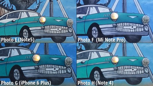Comparación de cámara Galaxy Note 5 vs iPhone 6 Plus vs Note 4 vs MiNote 10