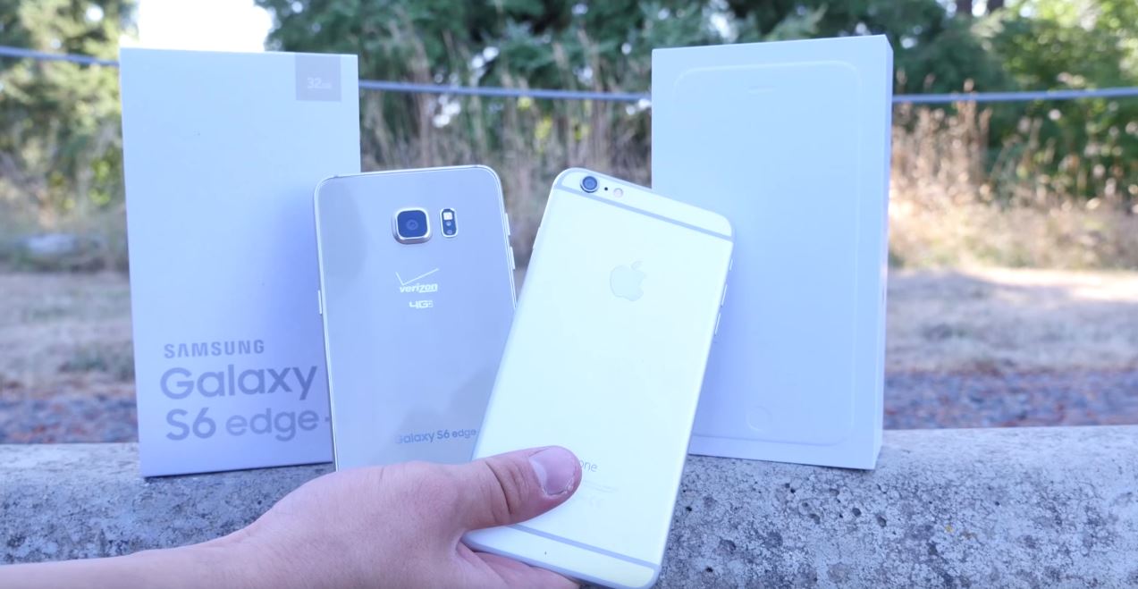 Samsung Galaxy S6 Edge Plus iPhone 6 Plus valtest