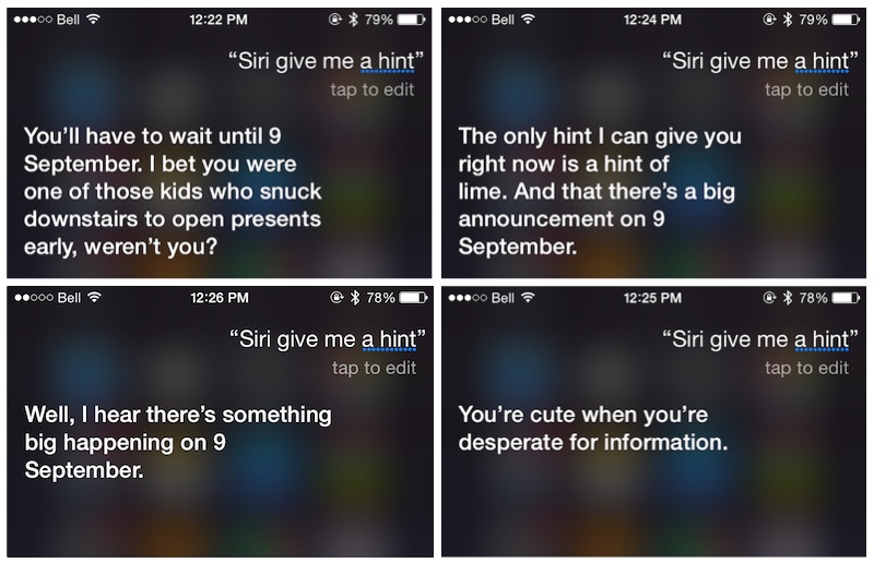 Siri prezentare iPhone 6S 9 septembrie 1