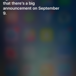 Siri responde a la presentación del iPhone 6S 9 del 7 de septiembre