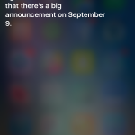 Siri besvarer præsentation iPhone 6S 9. september 7