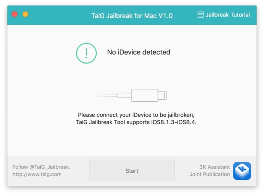 TaiG iOS 8.1.3 - iOS 8.4 jailbreak Mac