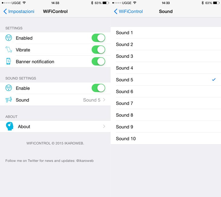 WiFiControl (iOS 8)