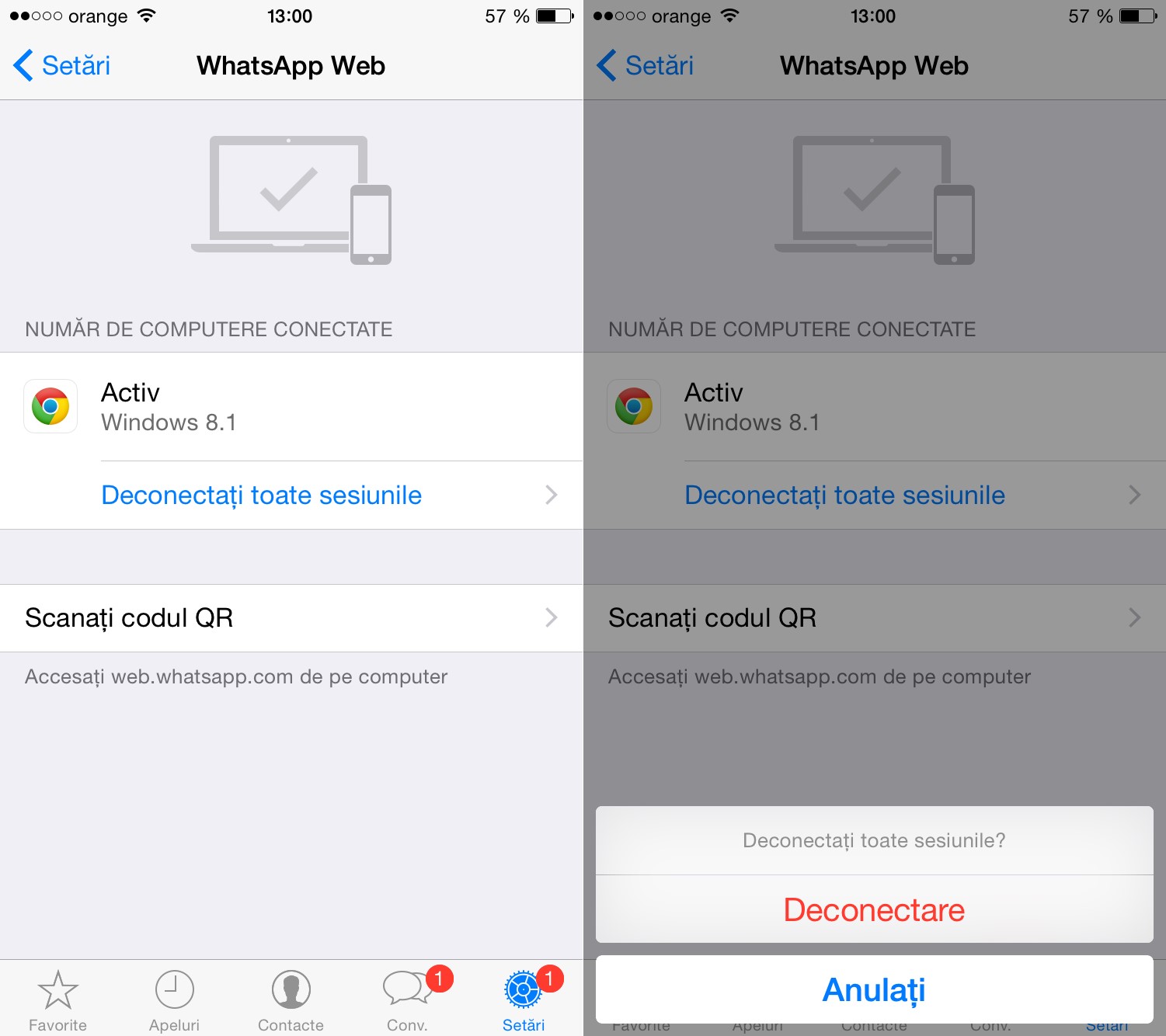 abilitare WhatsApp Web su iPhone WhatsApp Messenger 1