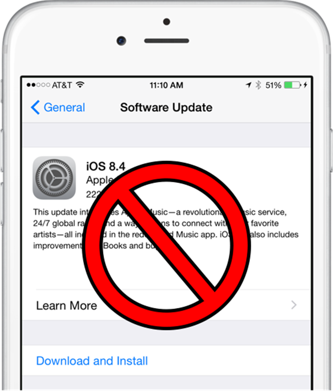 iOS 8.4 semnare oprita