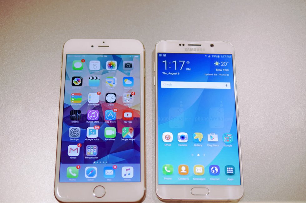 iPhone 6 Plus vs Samsung Galaxy S6 Edge+