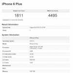 iPhone 6S Plus A9 -sirun suorituskyvyn vertailuarvo 1