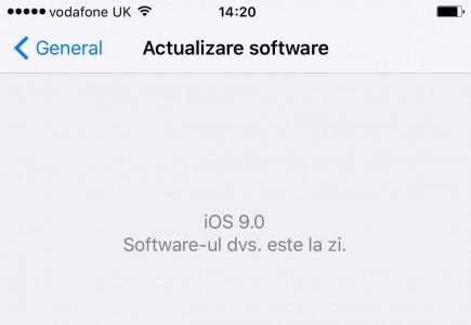 Actualizari Software iOS 9