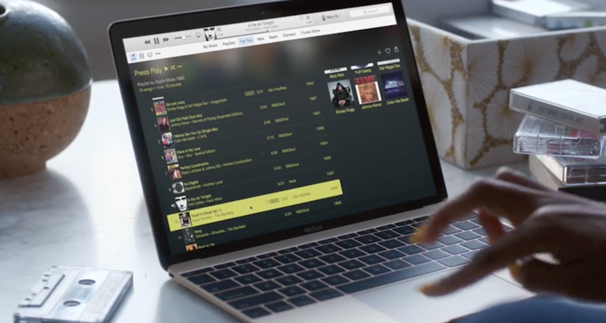 Werbung für Apple Music-Playlists