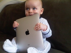 bebelus iPad