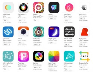 les meilleures applications photo-vidéo iphone ipad