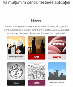 dlaczego nie pojawia się aplikacja News iOS 9