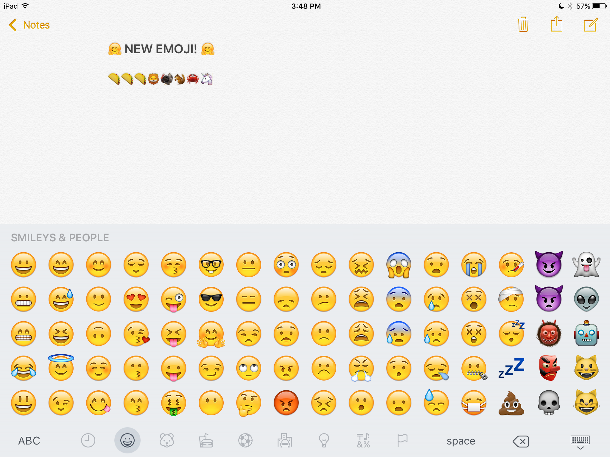 iOS 9.1 emoji's