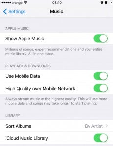 iCloud Music Library activat Romania