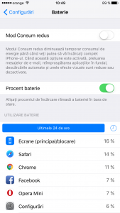 Aplicaciones de iOS 9 que consumen batería