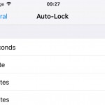 iOS 9 screen lock 30 seconds