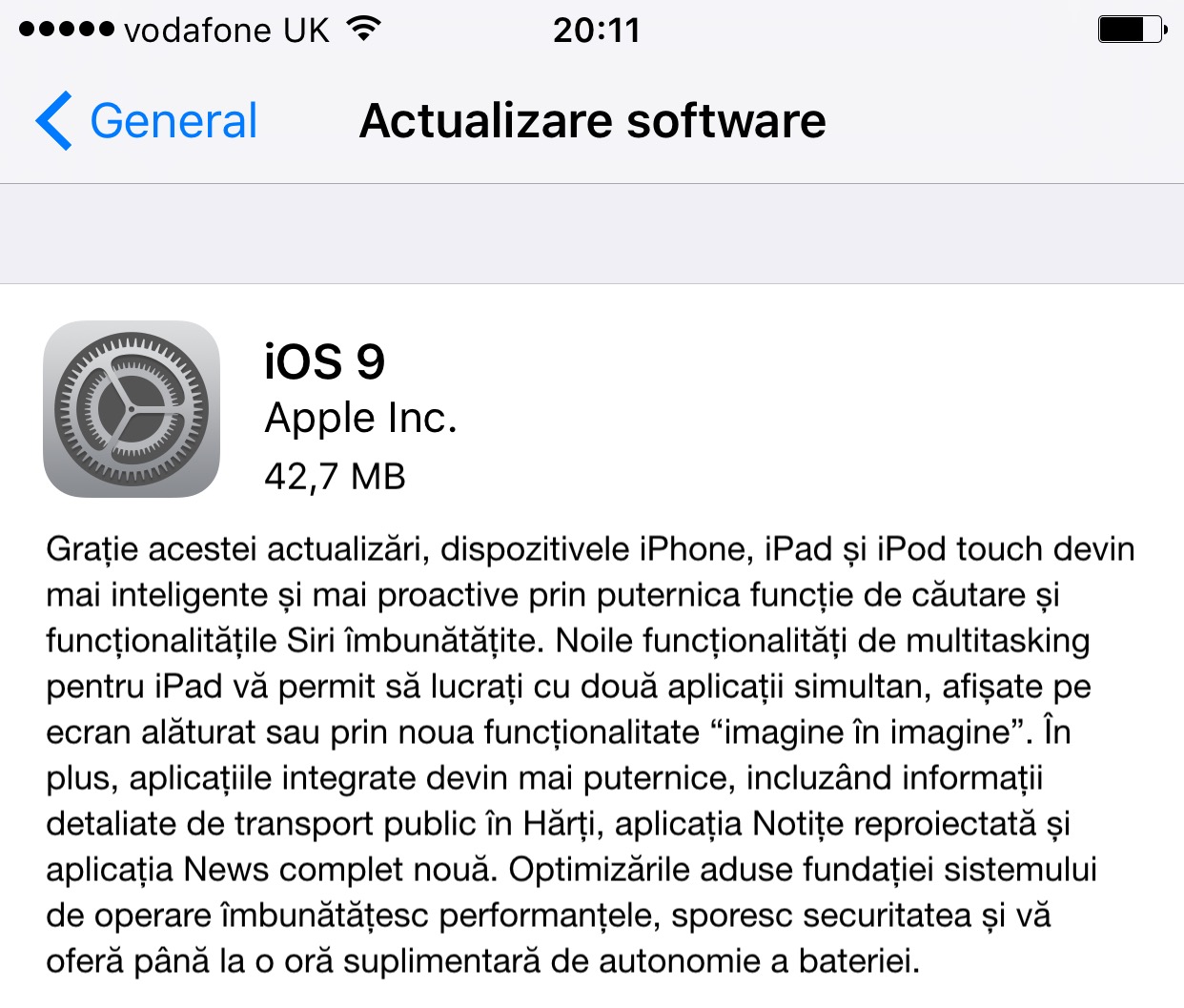 iOS 9 sent