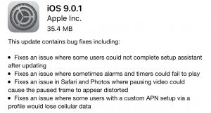 iOS 9.0.1