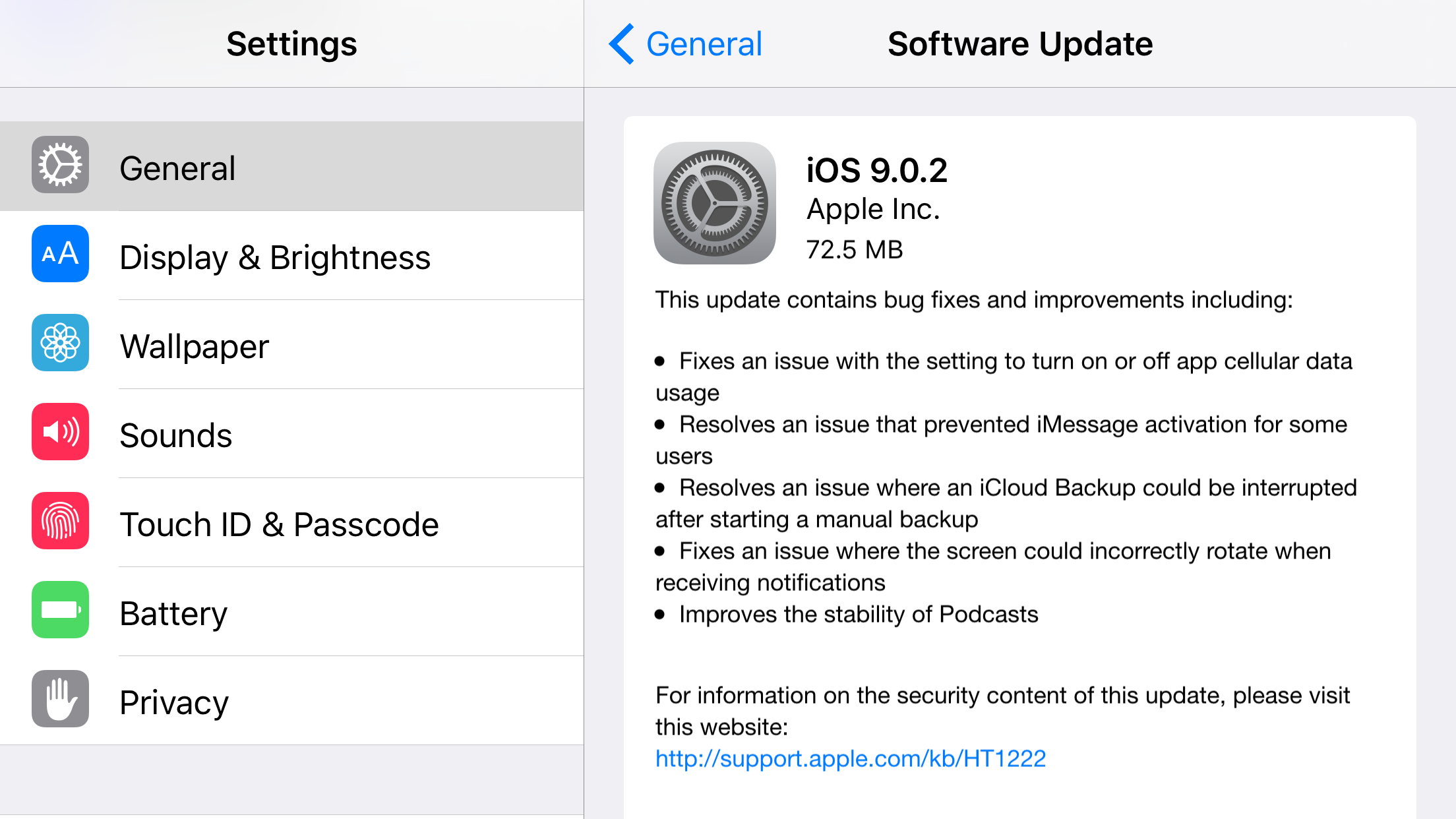 iOS 9.0.2