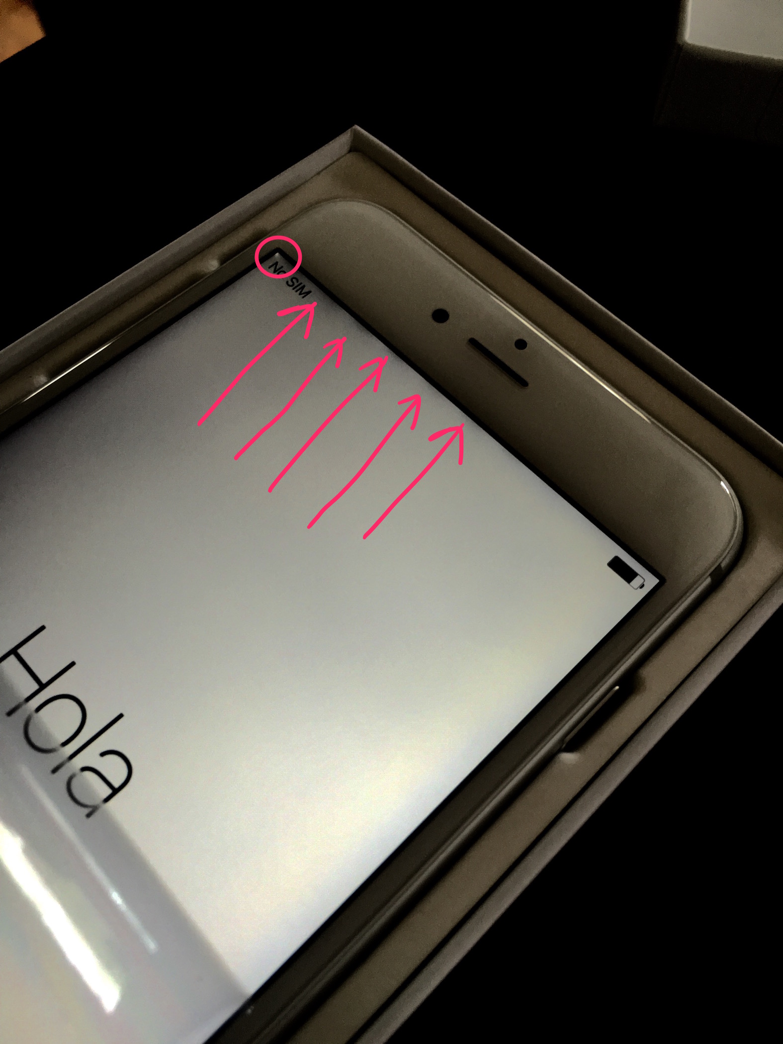 Problemas de pantalla sangrante de retroiluminación del iPhone 6S Plus 1