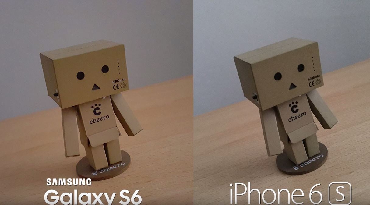iPhone 6S vs Samsung Galaxy S6 comparatie camere