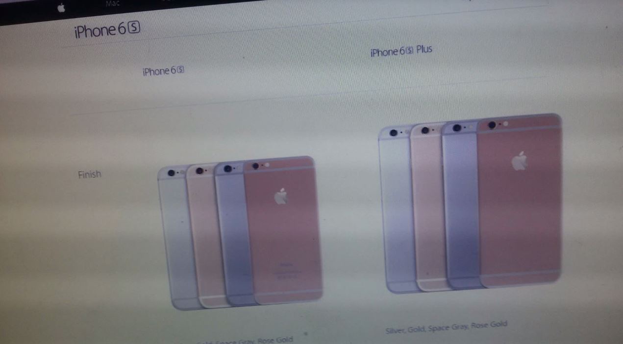 iPhone 6S Applen verkkosivusto