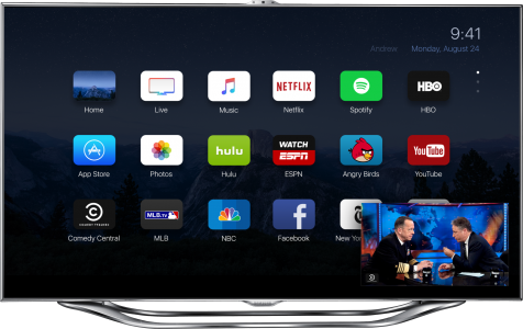 interface Apple TV 4 koncept 1