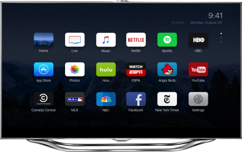 gränssnitt Apple TV 4 koncept 2