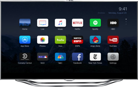 interfaccia Apple TV 4 concetto 2