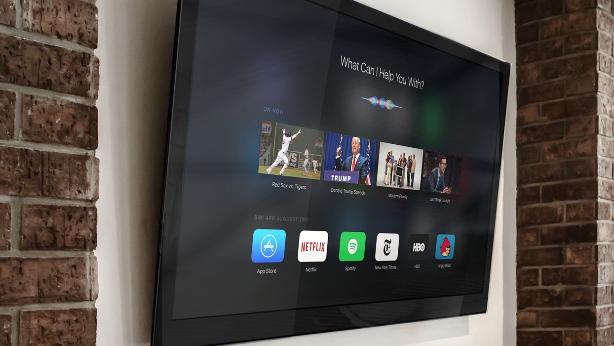 käyttöliittymä Apple TV 4 -konsepti