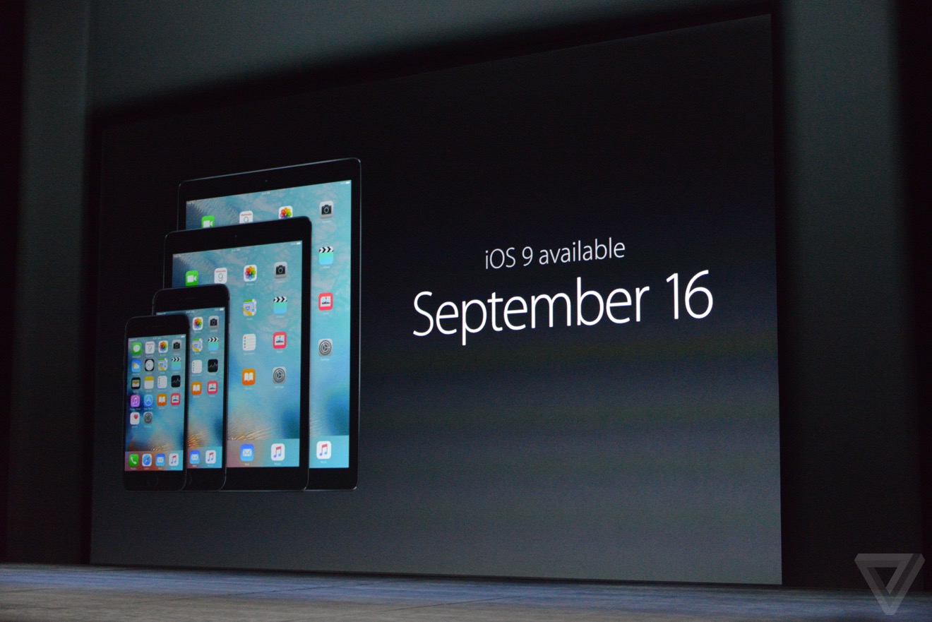 Lanzamiento de iOS 9