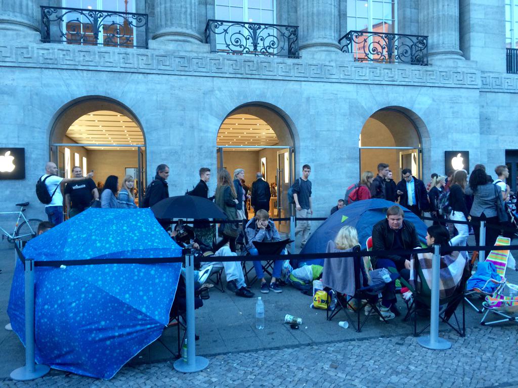 Colas de lanzamiento del iPhone 6s Apple Store Sydney