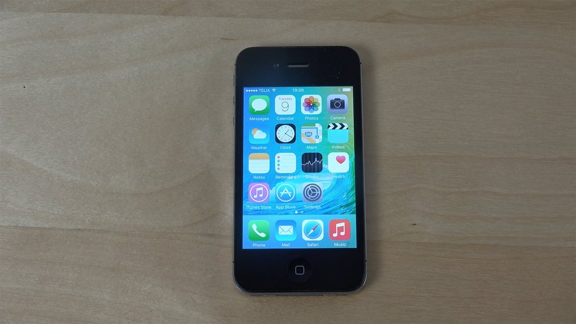 kan iOS 9 iPhone 4S installeren