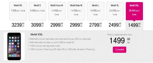 le prix de l'iPhone 6S PLus Telekom