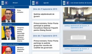 The Romanian Government application for iPhone and iPad