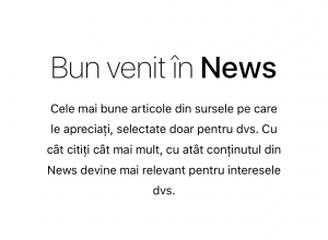 Aplicatie News blocata