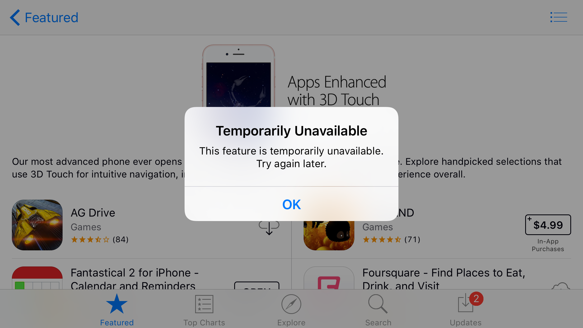 App store nu merge