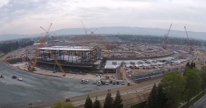 Avancement de la construction de l'Apple Campus 2