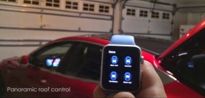 Apple Watch Tesla-bediening