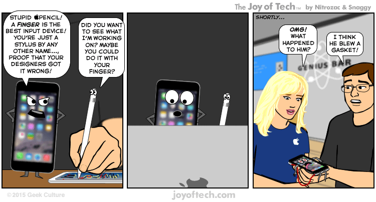 Apple pencil jealousy