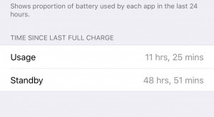 Battery life iPhone 6S Plus 1