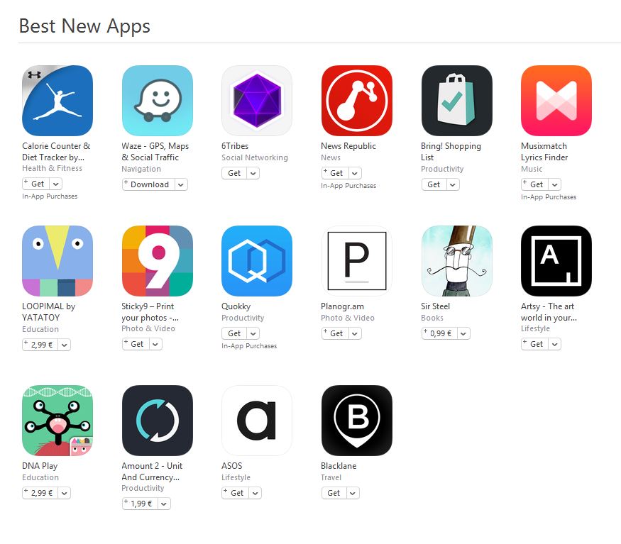 Bedste nye apps-applikationer