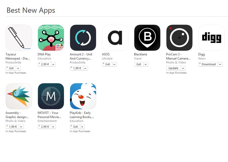 De bedste nye applikationer i App Store