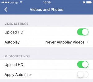 Cómo subir fotos y vídeos HD a Facebook