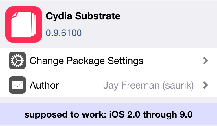 Substrat Cydia 0.9.6100