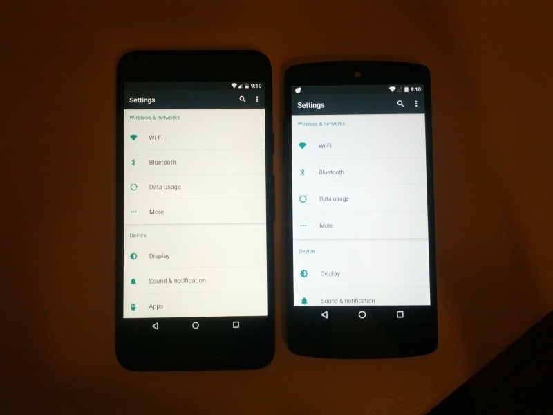 Google Nexus 5X faded screen 2