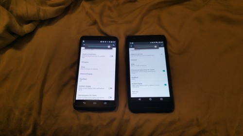 Google Nexus 5X faded screen 3
