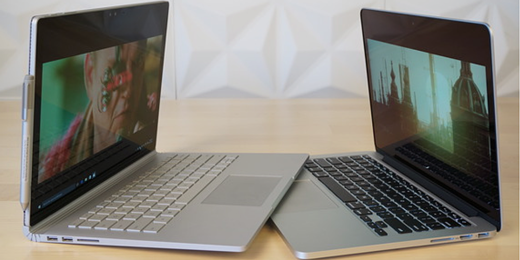 Microsoft Surface Pro est 2 fois plus rapide que MacBook Pro