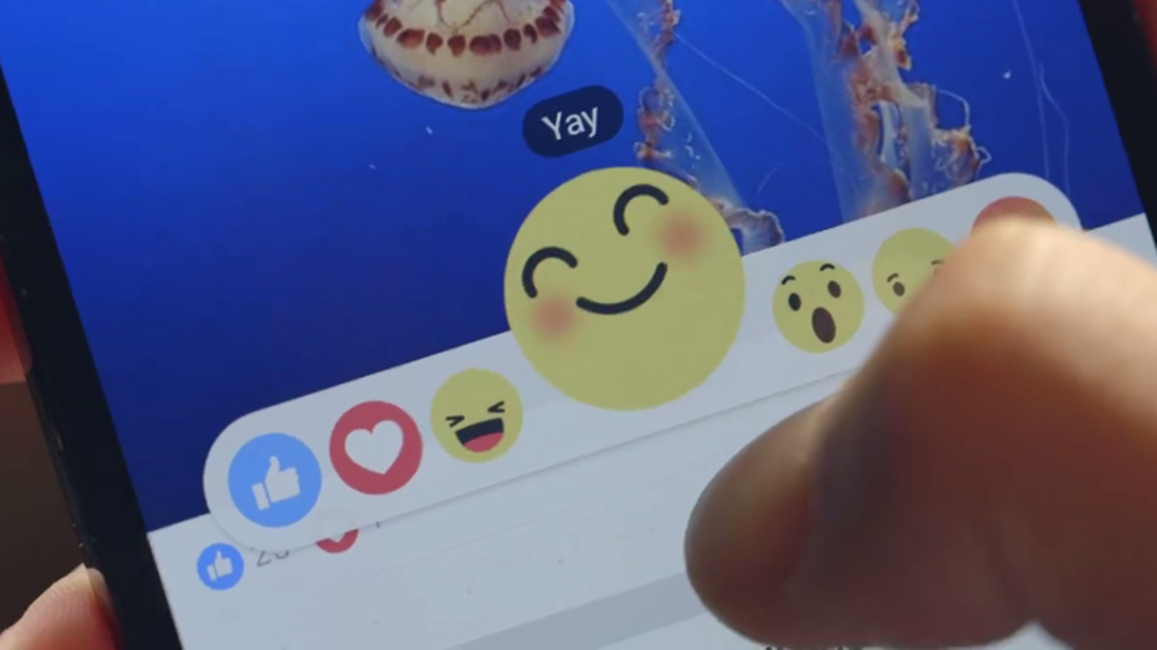 Facebook reactions - what the Love, Sad, Angry buttons look like and more