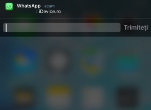 WhatsApp Messenger-Schnellantwort iOS 9